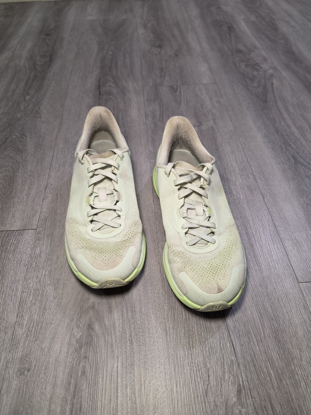 Lululemom Women's Light Green Cushioned Running Sneakers